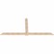 Ekena Millwork Eugene Smooth Timber Gable Bracket, Douglas Fir, 108"W x 49"H x 1 1/2"D x 5 1/2"F, 11/12 Pitch GBW108X49X0206EUG00SDF - alternate 3